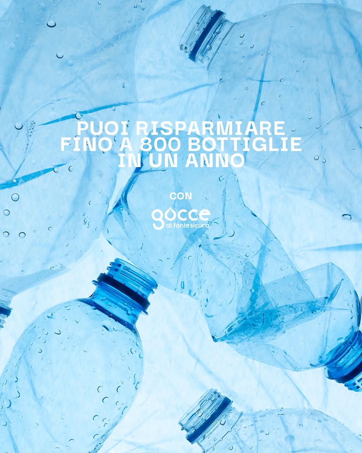 Sai quante bottiglie di plastica puoi risparmiare in un anno